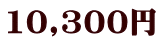 10,300円