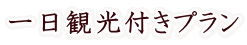 一日観光付きプラン
