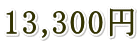 13,300円